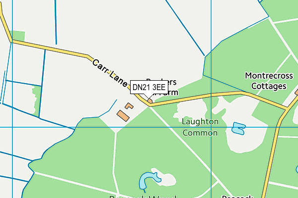 DN21 3EE map - OS VectorMap District (Ordnance Survey)
