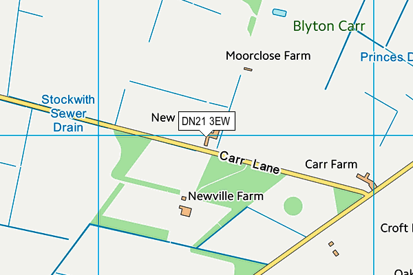 DN21 3EW map - OS VectorMap District (Ordnance Survey)
