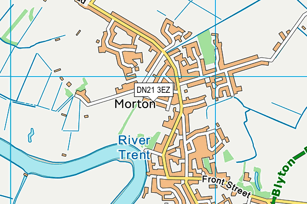 DN21 3EZ map - OS VectorMap District (Ordnance Survey)
