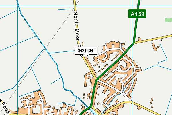 North Moor Park map (DN21 3HT) - OS VectorMap District (Ordnance Survey)