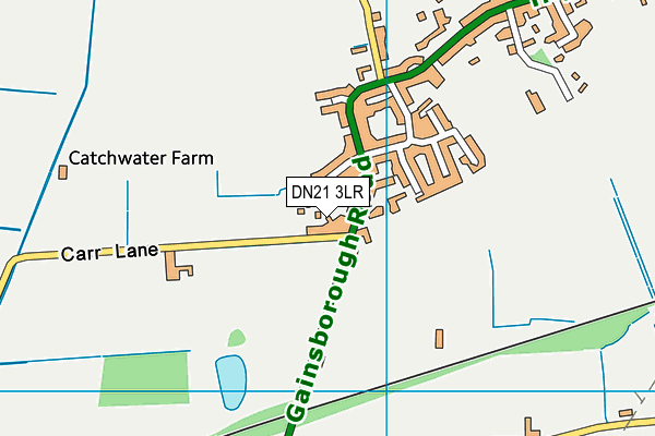 DN21 3LR map - OS VectorMap District (Ordnance Survey)