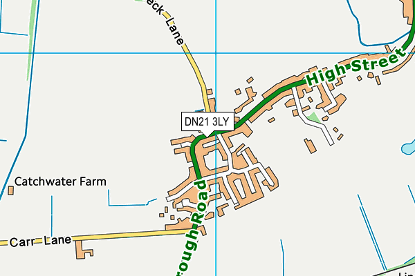 DN21 3LY map - OS VectorMap District (Ordnance Survey)