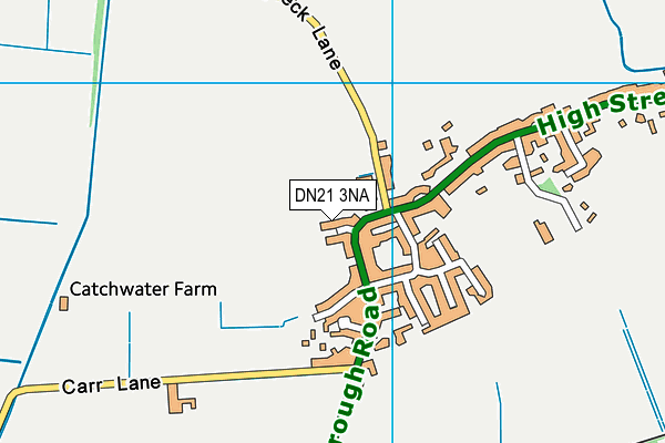 DN21 3NA map - OS VectorMap District (Ordnance Survey)