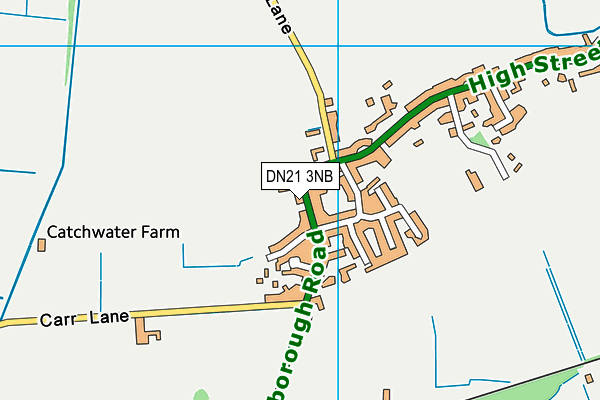 DN21 3NB map - OS VectorMap District (Ordnance Survey)