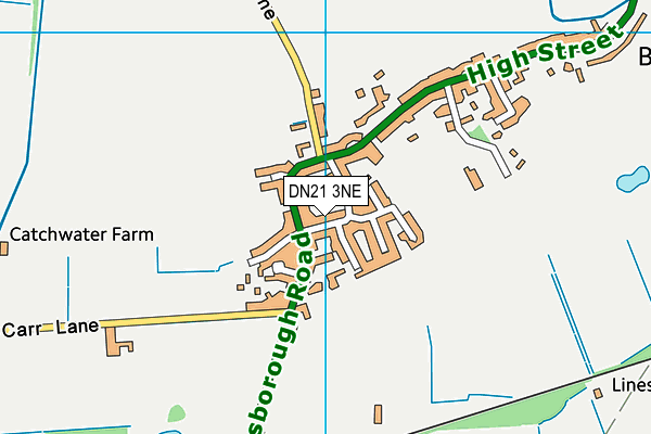 DN21 3NE map - OS VectorMap District (Ordnance Survey)
