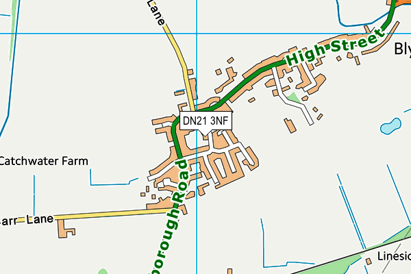 DN21 3NF map - OS VectorMap District (Ordnance Survey)