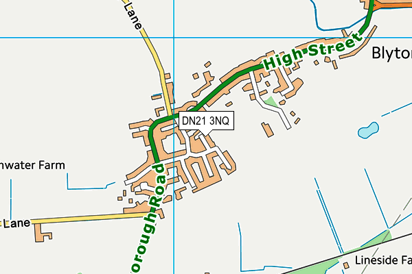 DN21 3NQ map - OS VectorMap District (Ordnance Survey)