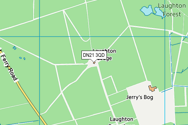 DN21 3QD map - OS VectorMap District (Ordnance Survey)