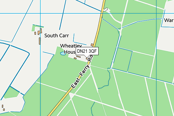 DN21 3QF map - OS VectorMap District (Ordnance Survey)