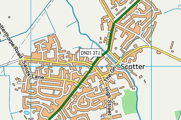 DN21 3TJ map - OS VectorMap District (Ordnance Survey)