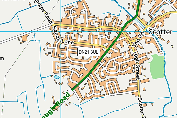 DN21 3UL map - OS VectorMap District (Ordnance Survey)