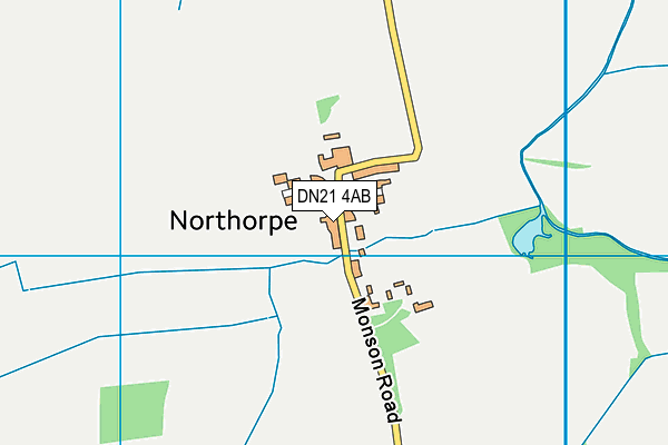 DN21 4AB map - OS VectorMap District (Ordnance Survey)