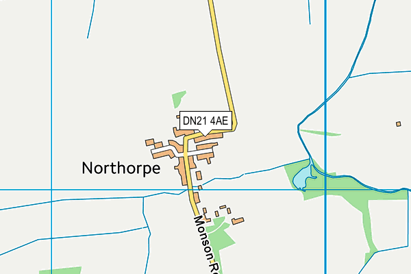 DN21 4AE map - OS VectorMap District (Ordnance Survey)