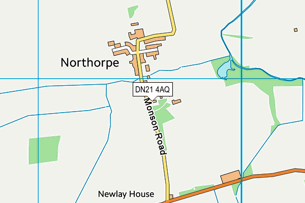 DN21 4AQ map - OS VectorMap District (Ordnance Survey)