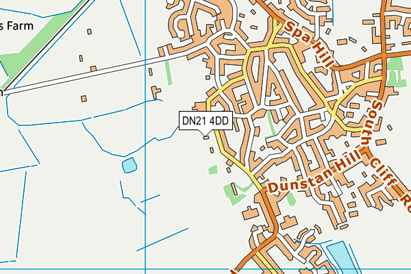 DN21 4DD map - OS VectorMap District (Ordnance Survey)