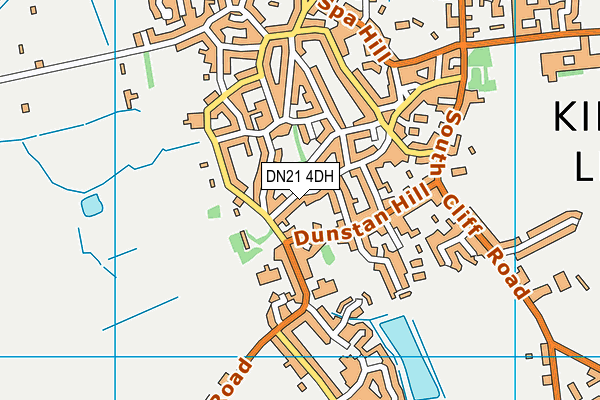 DN21 4DH map - OS VectorMap District (Ordnance Survey)
