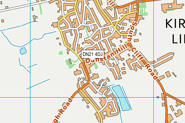 DN21 4DJ map - OS VectorMap District (Ordnance Survey)