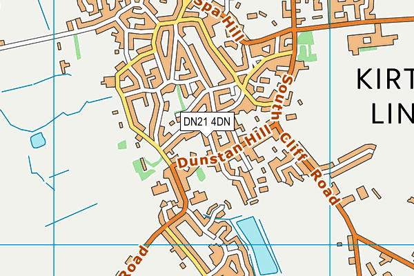DN21 4DN map - OS VectorMap District (Ordnance Survey)
