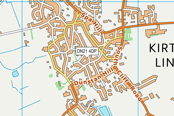 DN21 4DP map - OS VectorMap District (Ordnance Survey)