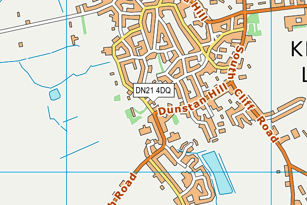 DN21 4DQ map - OS VectorMap District (Ordnance Survey)