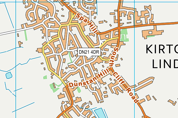 DN21 4DR map - OS VectorMap District (Ordnance Survey)