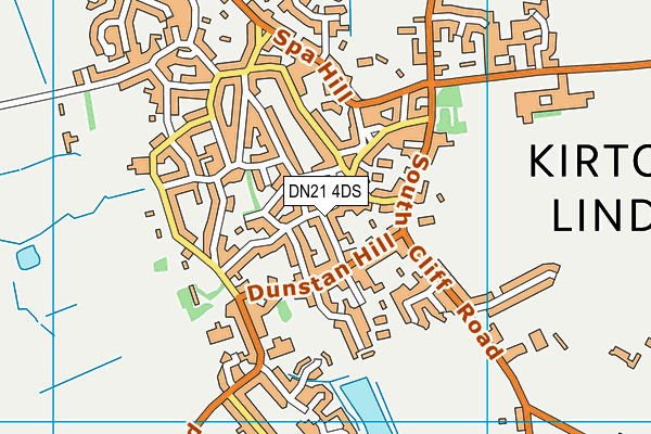 DN21 4DS map - OS VectorMap District (Ordnance Survey)