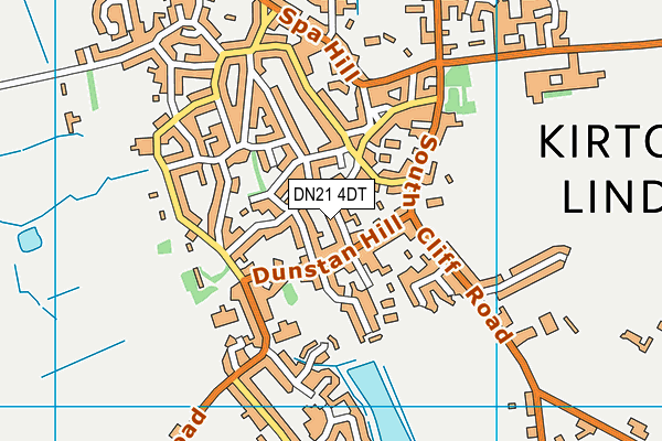 DN21 4DT map - OS VectorMap District (Ordnance Survey)