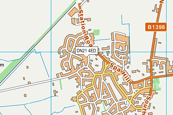 DN21 4ED map - OS VectorMap District (Ordnance Survey)