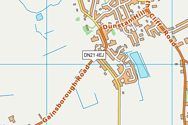 DN21 4EJ map - OS VectorMap District (Ordnance Survey)