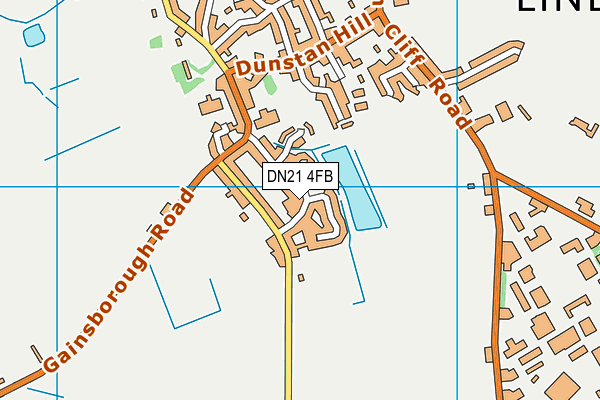 DN21 4FB map - OS VectorMap District (Ordnance Survey)