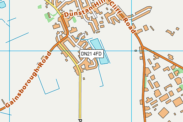 DN21 4FD map - OS VectorMap District (Ordnance Survey)