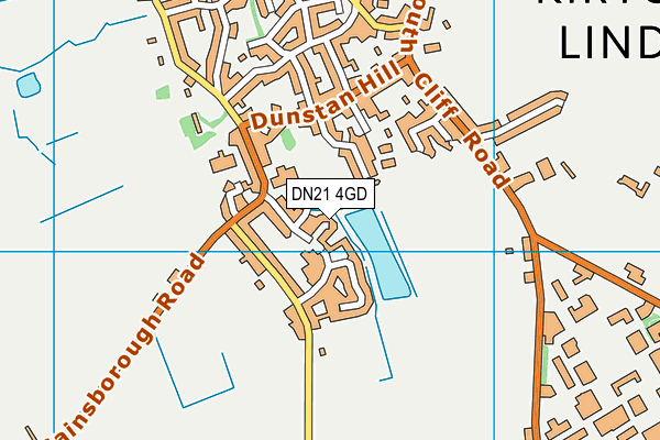 DN21 4GD map - OS VectorMap District (Ordnance Survey)