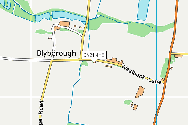 Blyborough Park map (DN21 4HE) - OS VectorMap District (Ordnance Survey)
