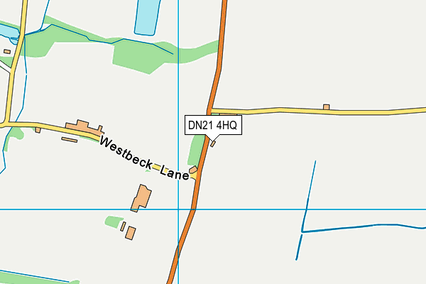 DN21 4HQ map - OS VectorMap District (Ordnance Survey)