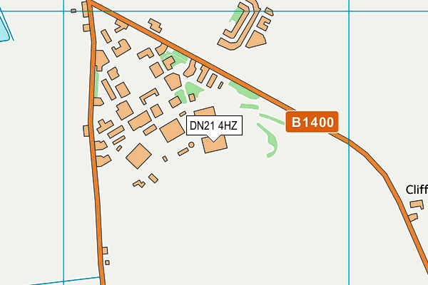DN21 4HZ map - OS VectorMap District (Ordnance Survey)