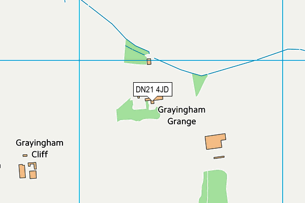 DN21 4JD map - OS VectorMap District (Ordnance Survey)