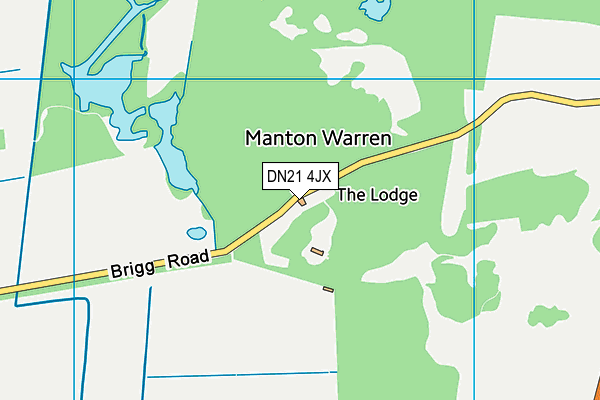DN21 4JX map - OS VectorMap District (Ordnance Survey)