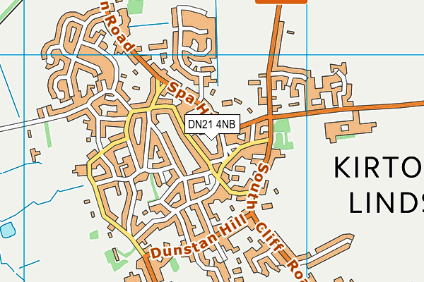 DN21 4NB map - OS VectorMap District (Ordnance Survey)