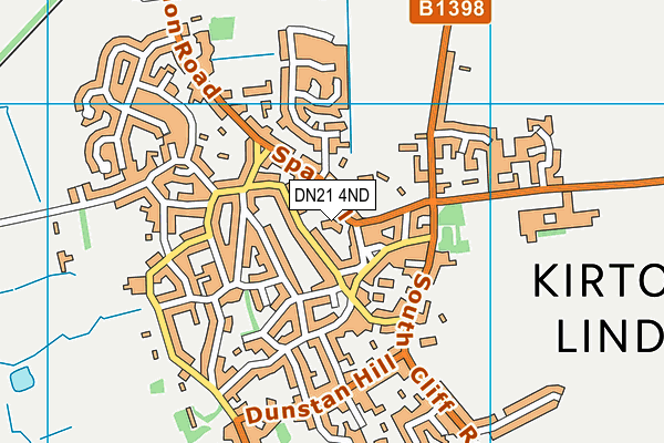 DN21 4ND map - OS VectorMap District (Ordnance Survey)