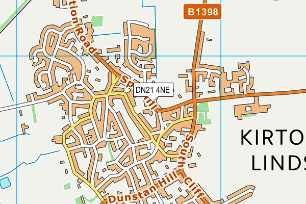 DN21 4NE map - OS VectorMap District (Ordnance Survey)
