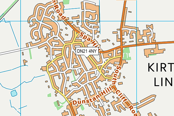 DN21 4NY map - OS VectorMap District (Ordnance Survey)