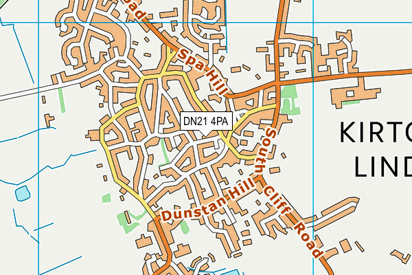 DN21 4PA map - OS VectorMap District (Ordnance Survey)