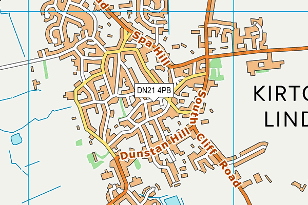 DN21 4PB map - OS VectorMap District (Ordnance Survey)