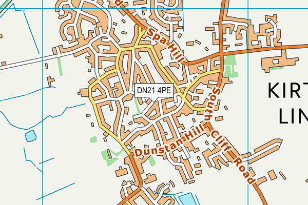 DN21 4PE map - OS VectorMap District (Ordnance Survey)