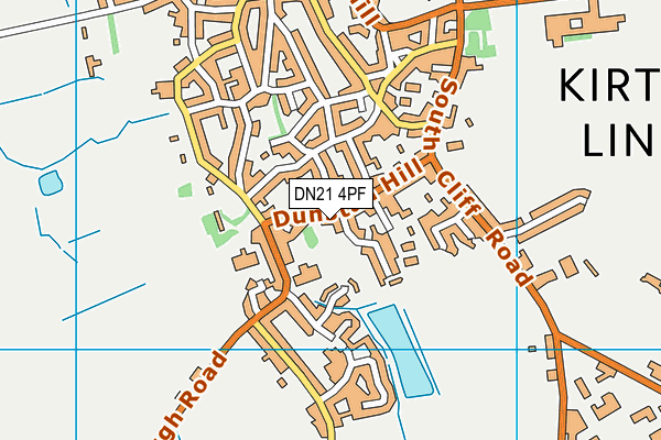 DN21 4PF map - OS VectorMap District (Ordnance Survey)