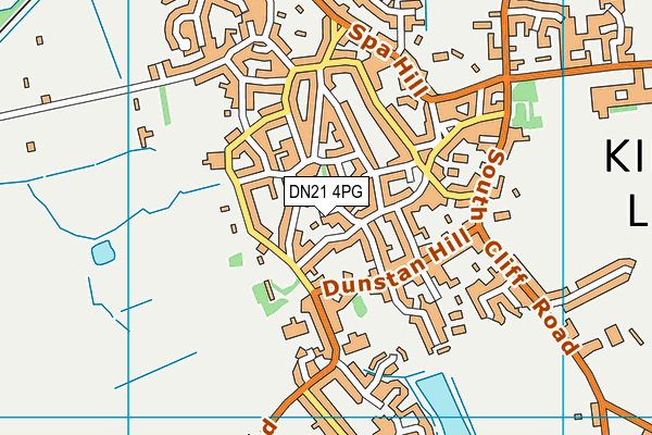 DN21 4PG map - OS VectorMap District (Ordnance Survey)