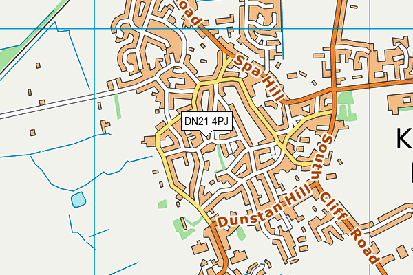 DN21 4PJ map - OS VectorMap District (Ordnance Survey)