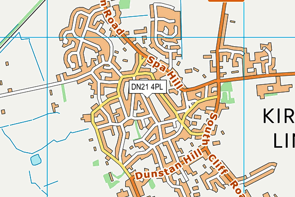 DN21 4PL map - OS VectorMap District (Ordnance Survey)