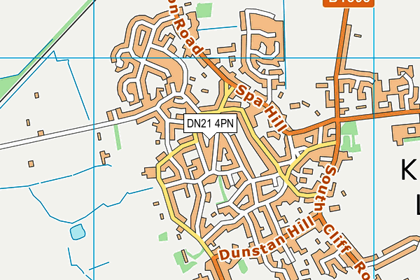DN21 4PN map - OS VectorMap District (Ordnance Survey)