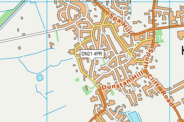DN21 4PR map - OS VectorMap District (Ordnance Survey)